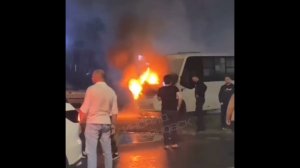 Ночью на улице Репина загорелась маршрутка, о пострадавших не сообщается. #ульяновская_область