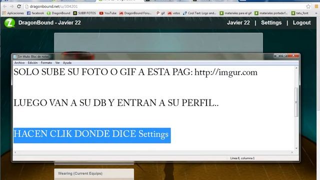 como poner gif o fotos a tu perfil de DB смотреть онлайн