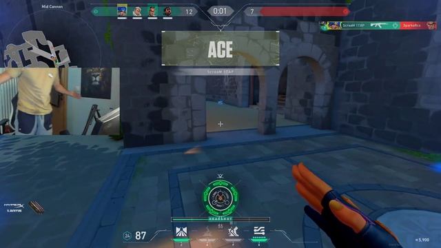 OMG!! SCREAM 7 Sec *ACE* with Neon | HEADSHOTS Only like Aimbot 😱 | Valorant. смотреть онлайн