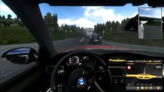 Driving BMW in ETS2 | ETS2 Car Mods | FireXGaming смотреть онлайн