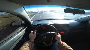 2012 KIA Rio 1.6L (123) POV Test Drive