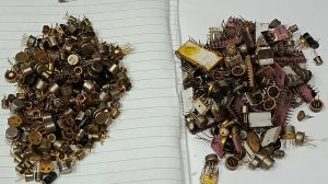 Золото из микса транзисторов и микросхем!Неплохой материал,хороший выход😉