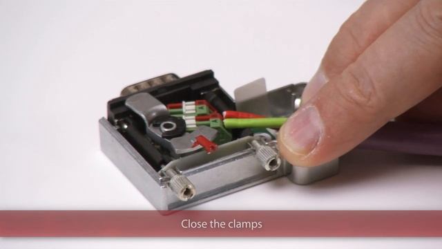 Provertha Assembly Video Profibus Bus Connector Internal Cable Clamp