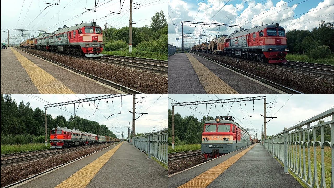 Хозяйственные поезда на развязке двух направлений смотреть онлайн