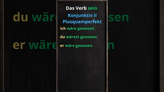 Das Verb sein - Konjunktiv II Plusquamperfekt смотреть онлайн