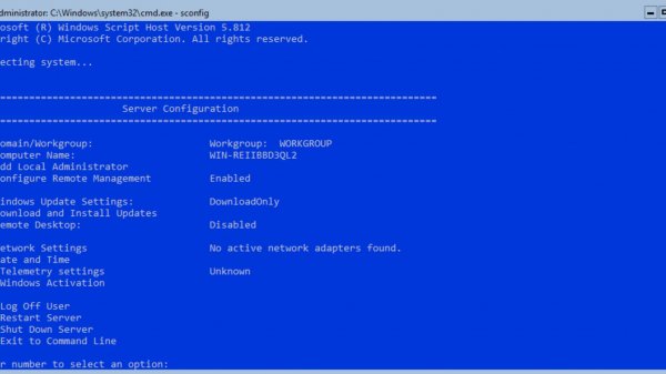 Добавление Windows Server Core в PNETLab.