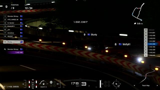 Season 9 Round 2 Division 4: Tokyo Expressway - South Counterclockwise - 34 Laps смотреть онлайн