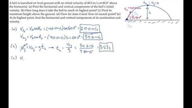 Projectile Motion: Level 2, Example 3 смотреть онлайн