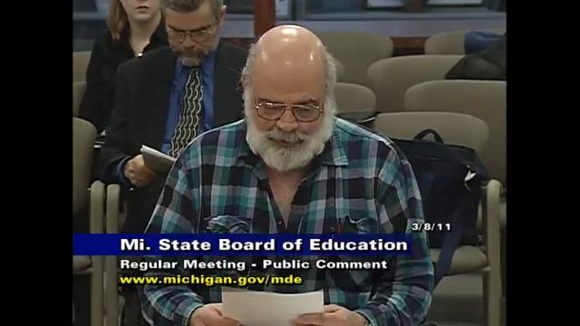 Michigan State Board of Education Meeting for March 8, 2011 - Session Part 2 смотреть онлайн