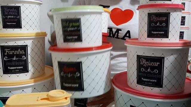 LINHA BISTRÔ TUPPERWARE COMPLETA | Coleção da minha mãe | Evellin Tupperware смотреть онлайн
