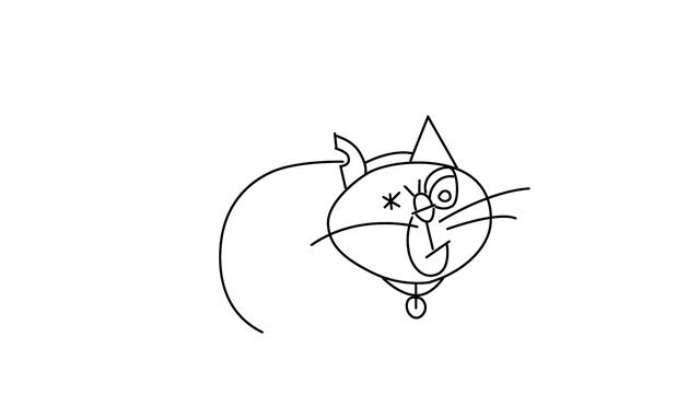 How to draw Mrs wicket cat step by step for beginners from Mr Bean смотреть онлайн