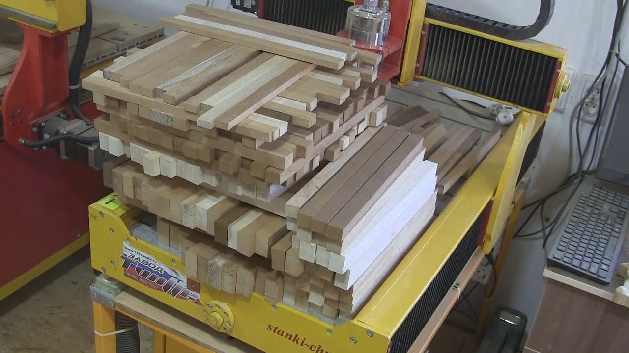 Разделочная двухцветная доска. How to use waste? смотреть онлайн