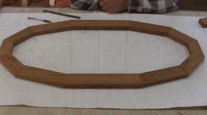 Овальная  рамка из сегментов