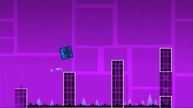 Geometry Dash пытаюсь и прохожу первый уровень! смотреть онлайн