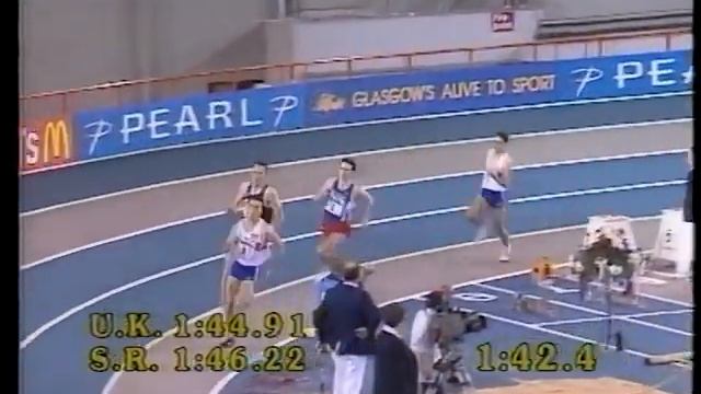 Tom McKean - 800m GB V. Russia Indoor Match, Kelvin Hall, Glasgow 1994.