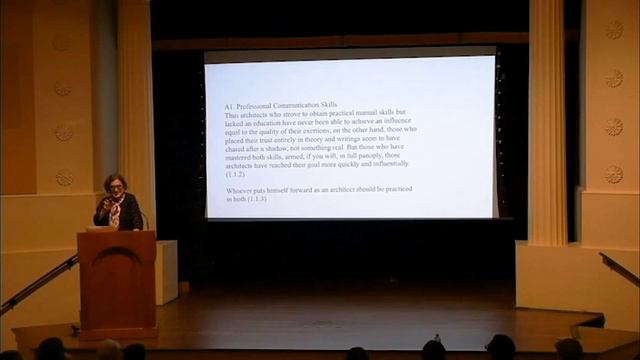 Ingrid Rowland | "Is Vitruvius Still the Man?" | Lecture Series | 05.09.18 смотреть онлайн