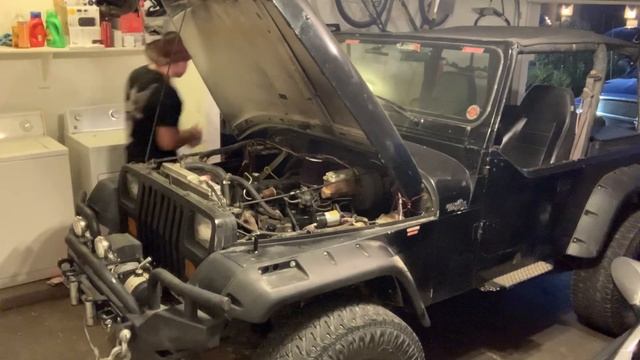 1987 wrangler cold start old start 4.2L I6 смотреть онлайн