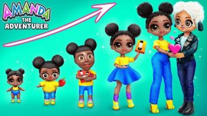 Аманда путешественница растёт в реальном мире! 30 поделок для кукол ЛОЛ Сюрприз ОМГ