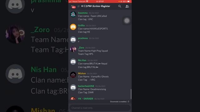 How To Register Daily Scrims In TWES | Totorial Video |  Discord Info | #pubgmobile #discord #Scrim