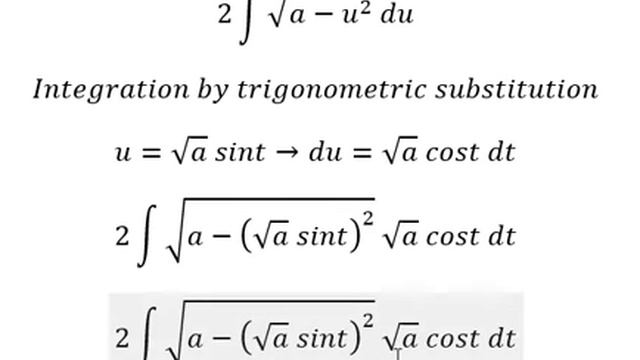 Calculus Help: Integral ∫ √(a-x)/√x dx - Integration by trigonometric substitution смотреть онлайн