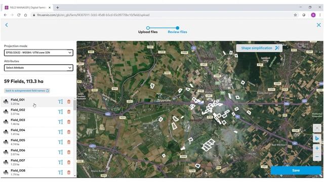 How to upload pre-existing shapefile borders of your fields смотреть онлайн