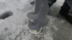 Тестирование пластикового шнека для ледобура под шуруповерт 150 Тонар и тестирование шатра Helios