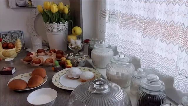 Красим яйца и готовлю куличики!Православная Пасха!Домашняя еда Кухня Рецепты смотреть онлайн