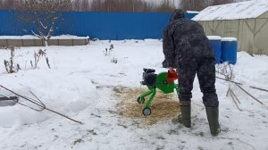 Измельчитель веток Мастер с электрическим двигателем. Сравнительный тест.