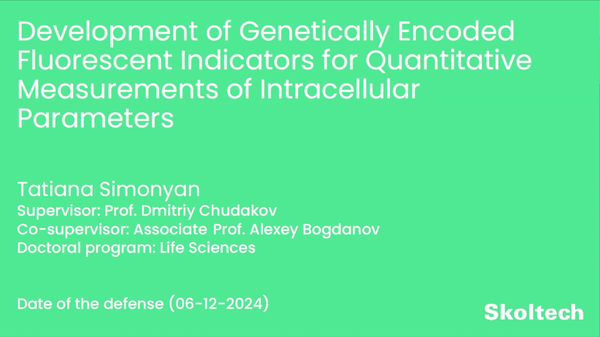 PhD Thesis Defense. Tatiana Simonyan смотреть онлайн