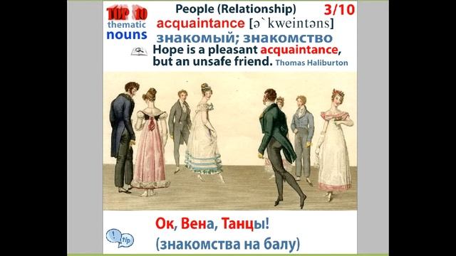 Английский по мнемотехнике. Короткий обзор. Выпуск № 3 - People (Relationship) смотреть онлайн