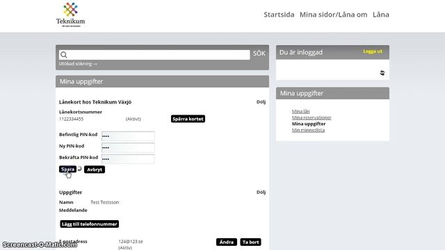 Ändra dina uppgifter смотреть онлайн