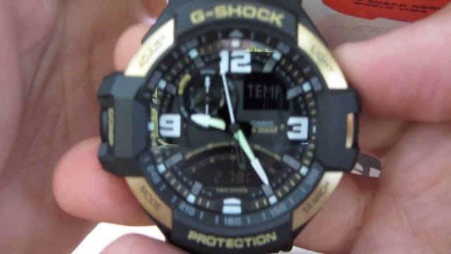 Casio GA-1000-9G видео обзор и настройка смотреть онлайн