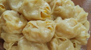 Сочные манты с тыквой.