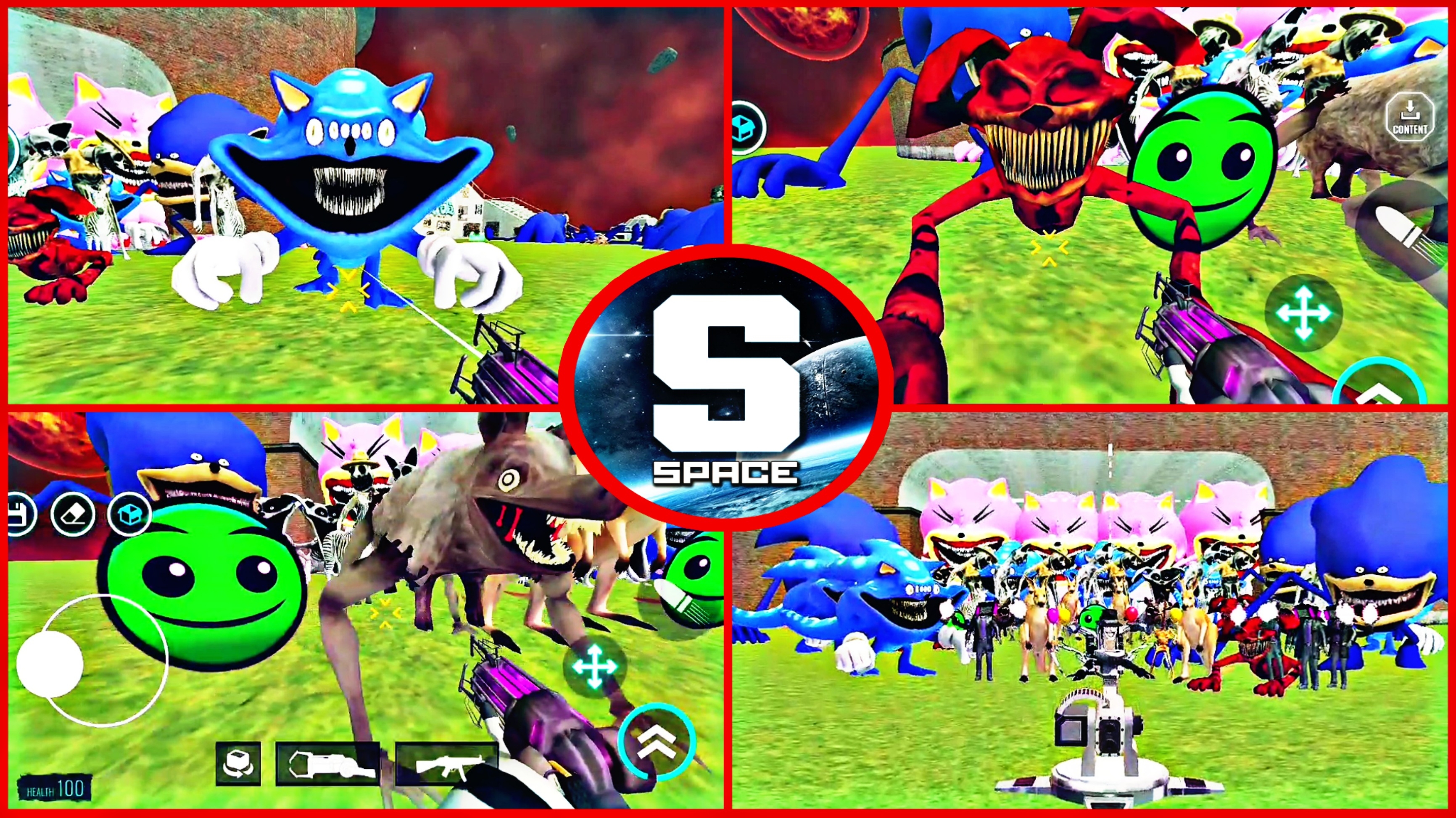 Sandbox In Space 3.1.27: Zoonomaly,Sonic Monster Vs Titan Dogday,King Kong,Skibidi Toilet Michael