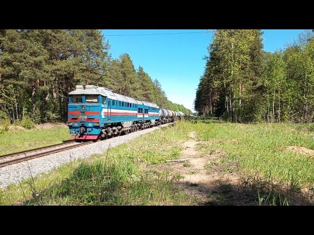 Тепловоз 2ТЭ116-1709 (ООО «БалтТрансСервис») с наливным поездом смотреть онлайн