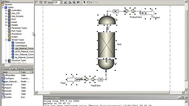 Aspen Adsorption Intermediate Flowsheet