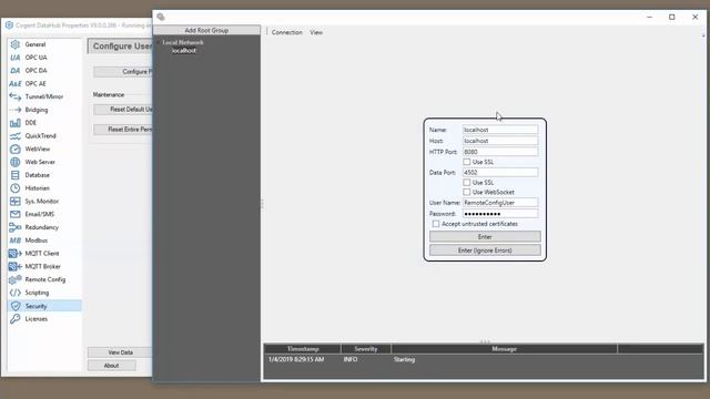 Configuring DataHub to Allow Remote Configuration Access смотреть онлайн