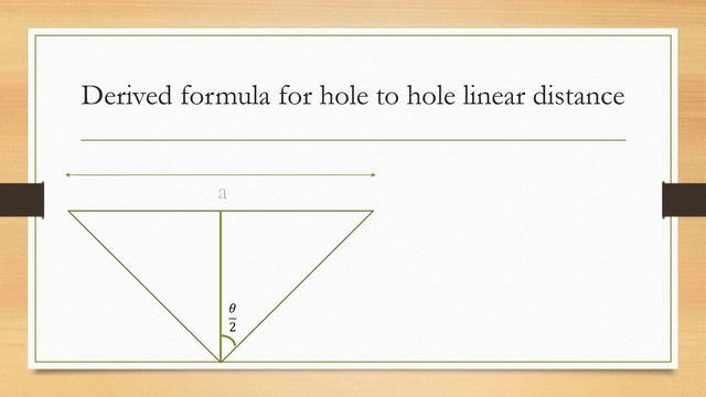 generalized formula for linear distance between two adjacent hole in flange смотреть онлайн