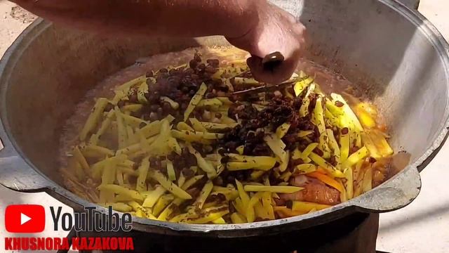 Учокда ош тайёрлаш. Тошкент оши. Ташкентский плов! смотреть онлайн