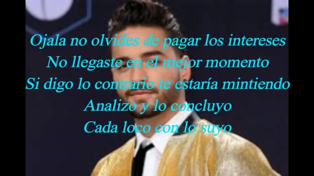 Maluma - El Préstamo (LETRA) (LYRICS)