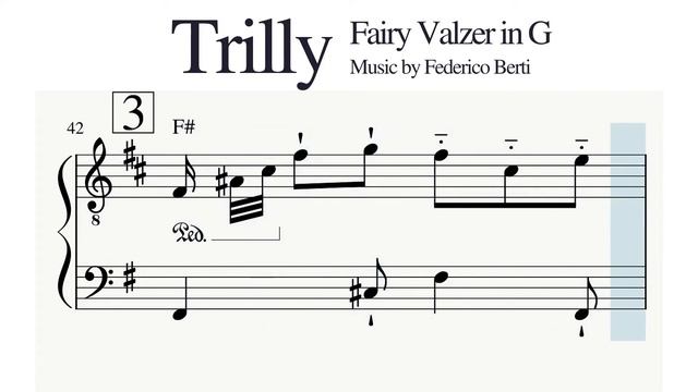 Piano instrumental, Fairy Valzer in G, 'Trilly'. Music by Federico Berti смотреть онлайн