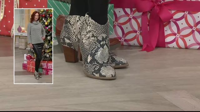 Vionic Orthotic Leather Ankle Boots - Windom on QVC смотреть онлайн