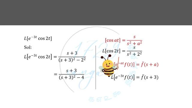 𝐿[𝑒^(−3𝑡) cos2𝑡] notes смотреть онлайн