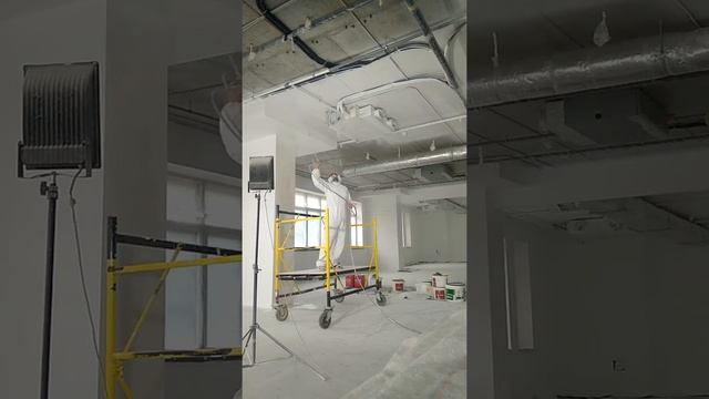 Безвоздушная окраска потолка смотреть онлайн