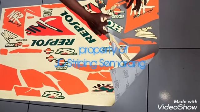 striping honda nsr sp repsol bahan 3M reflectif plus cutting смотреть онлайн