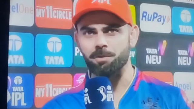 Virat Kohli man of the match post match presentation today || RCB vs PBKS || Virat Kohli interview смотреть онлайн