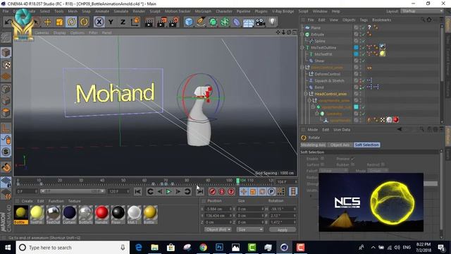 Squash & Stretch animation Tutorials | Cinema 4D in Arabic -Review смотреть онлайн