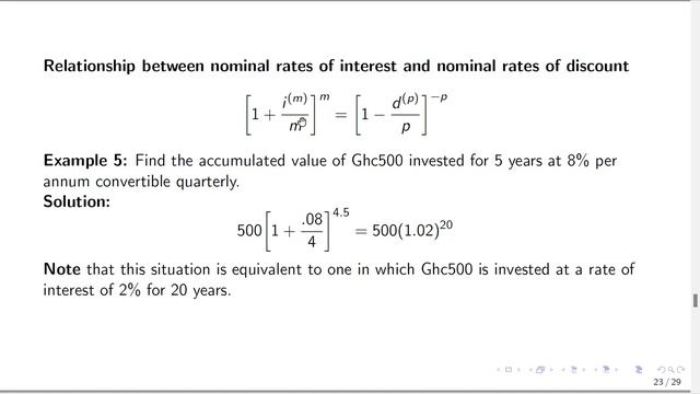 Frequency of compounding, force of interest смотреть онлайн