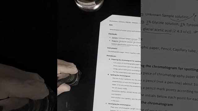 Paper Chromatographic Separation of Amino Acids (Ex: Mixture of Amino Acid Sample Powder) смотреть онлайн