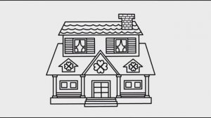 Как рисовать Дом Рисуем Раскраски для детей How to draw House Draw coloring Pages for kids
